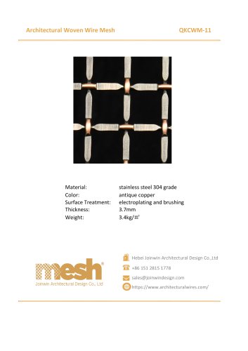 Architectural Woven Wire Mesh - QKCWM-11