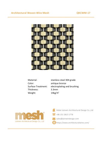 Architectural Woven Wire Mesh - QKCWM-17