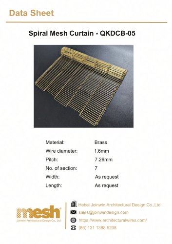 Spiral mesh curtain-QKDCB-05