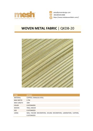 WOVEN METAL FABRIC- QKDB-20