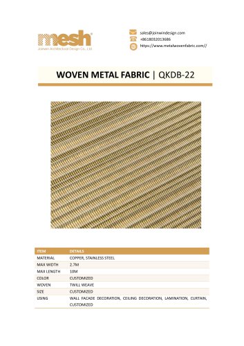 WOVEN METAL FABRIC- QKDB-22