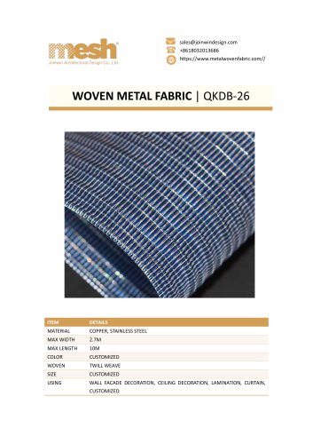 WOVEN METAL FABRIC QKDB-26