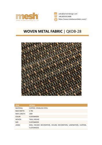 WOVEN METAL FABRIC- QKDB-28