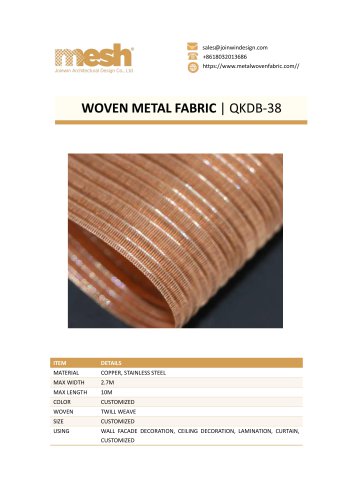 WOVEN METAL FABRIC QKDB-38