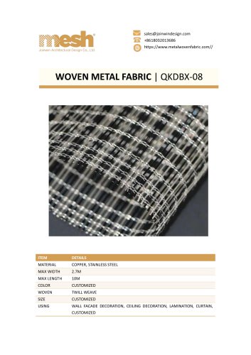 WOVEN METAL FABRIC QKDBX-08