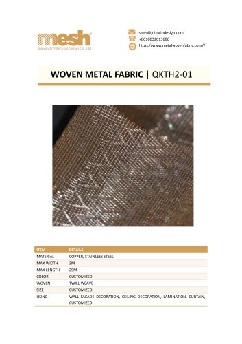 WOVEN METAL FABRIC QKTH2-01