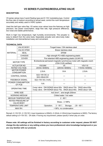 Breeze V5 Datasheet