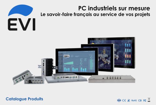 EVI SmartPanel : Panel PC industriel &agrave; &eacute;cran tactile, panneau de contr&ocirc;le, PC embarqu&eacute; et moniteur industriel