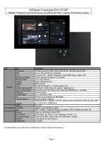 EVI-YZ14P : Tablette Android 14 pouces avec port Ethernet POE - Capteur de proximité en option