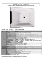 YziPanel EVI-1011 - Tablette POE VESA sous Android 10 pouces