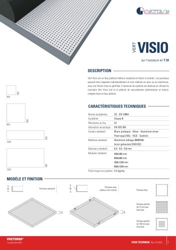 VertVisio T24 Technical Sheet FR