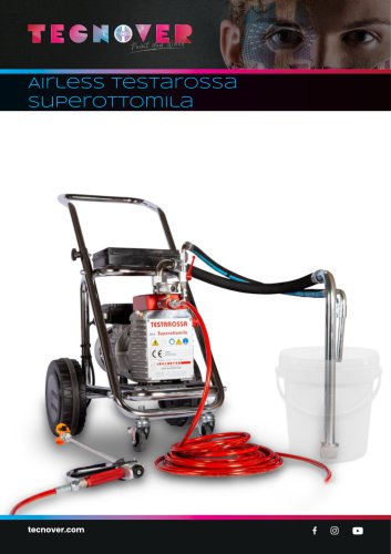 TECNOVER Testarossa Superottomila Pulvérisateur Airless
