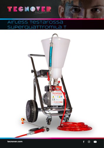 TECNOVER Testarossa Superquattromila Pulvérisateur Airless avec réservoir