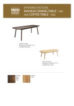 #PERMUTATION MAHKAH DINING TABLE ! F341 AND COFFEE TABLE ! F342