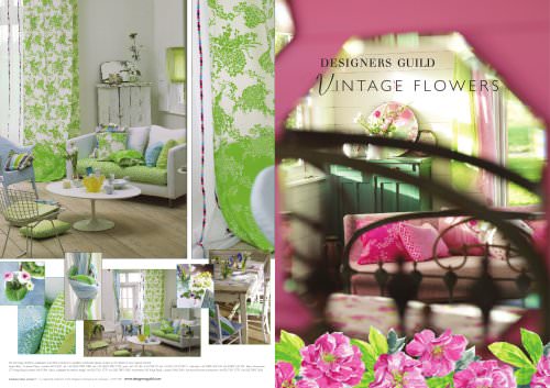 VINTAGE FLOWERS BROCHURE 