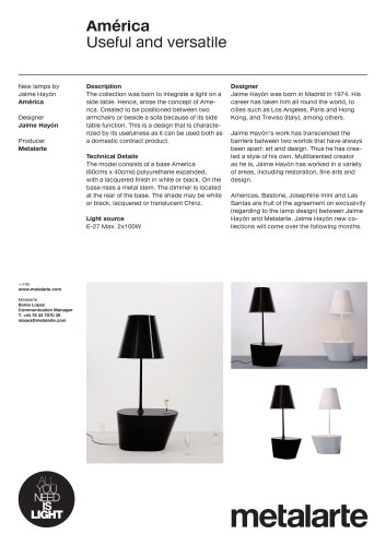 Floor lamp:América