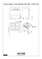 Fourneaux électriques:CE 841 VTR - 2