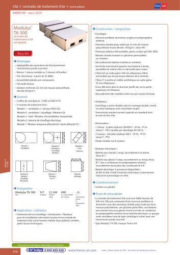 Modulys® TA 500 