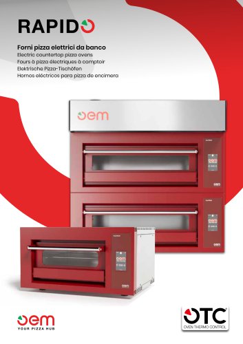 RAPIDO - Fours à pizza électriques à comptoir