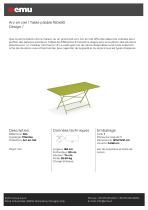 Arc en ciel / Table pliable 160x80 - 1