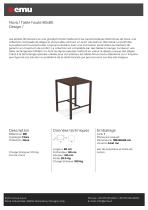 Nova / Table haute 80x80 - 1