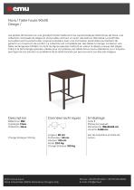 Nova / Table haute 90x90 - 1