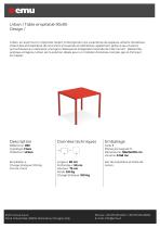 Urban / Table empilable 90x90 - 1