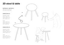 2d stool & table - marco ferreri - 4