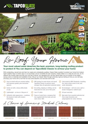 Re-Roof Your Home Fact Sheet