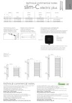 tecnical commercial notes slim-C electric plus