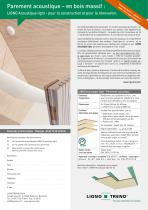 Parement acoustique – en bois massif : LIGNO Acoustique light - pour la construction et pour la rénovation. - 1