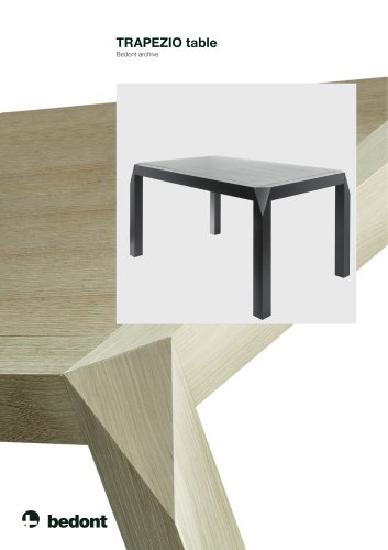 Trapezio table - product sheet