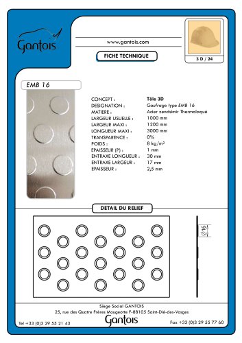 EMB 16 Acier