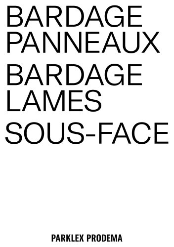 BARDAGE PANNEAUX BARDAGE LAMES SOUS-FACE