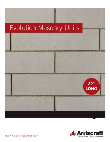 Arriscraft Evolution Masonry Units