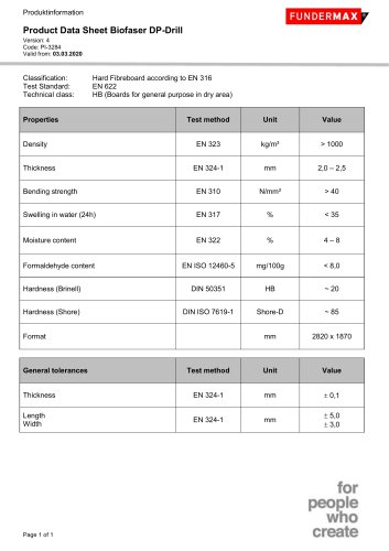 Product Data Sheet Biofaser DP-Drill