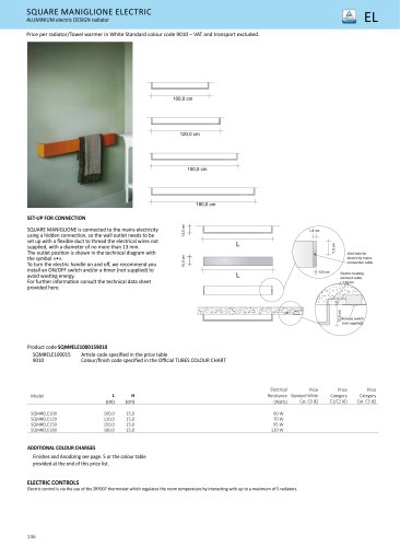 SQUARE MANIGLIONE ELECTRIC