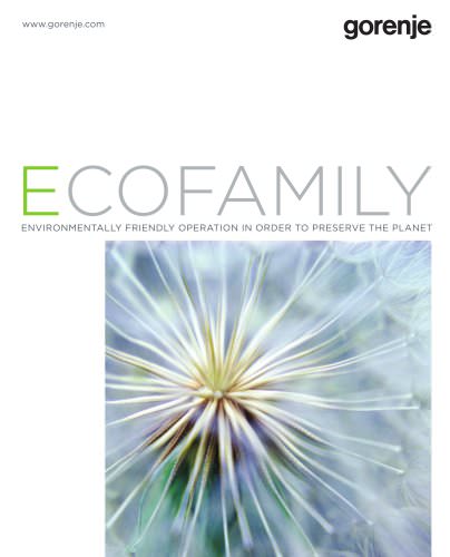 catalogue Gorenje Ecofamiliy