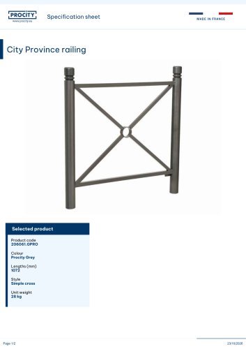 City Province railing