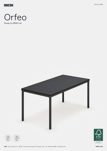 IBEBI - Collection ORFEO_Data Sheets