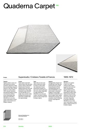 Catalogue 150 QUADERNA CARPET