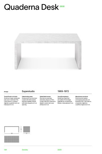 Catalogue 2830 QUADERNA DESK