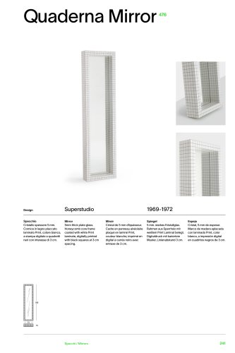Catalogue 476 QUADERNA MIRROR