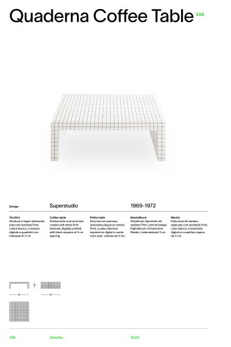 Catalogue 656 QUADERNA COFFEE TABLE