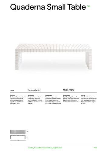 Catalogue 710 QUADERNA SMALL TABLE