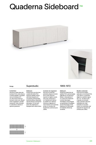 Catalogue 756 QUADERNA SIDEBOARD
