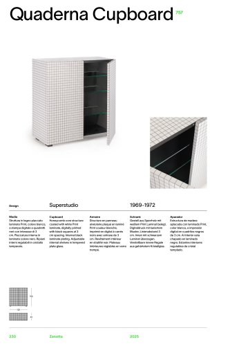 Catalogue 757 QUADERNA CUPBOARD
