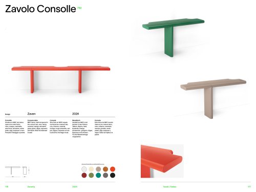 Catalogue 792 ZAVOLO CONSOLLE