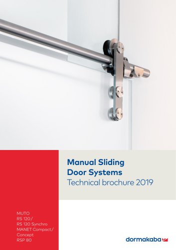 Manual Sliding Door Systems Technical brochure 2019