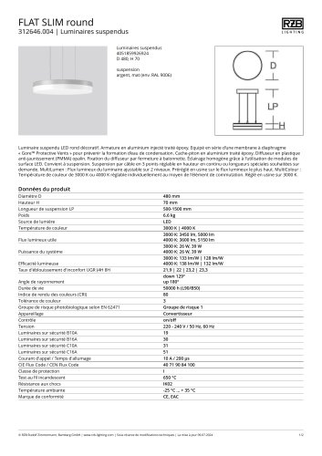 Luminaire suspendus